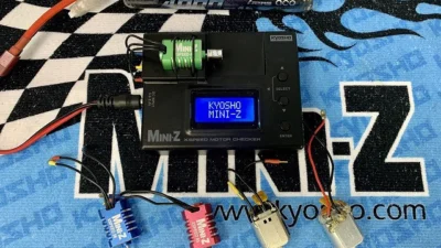 KYOSHO RC BLOG　X-SPEED MINI-Z モーターチェッカー登場！！