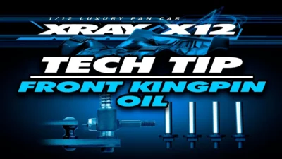 XRAY Official Youtube Channel  XRAY X12’22 – Tech Tip – Front kingpin oil