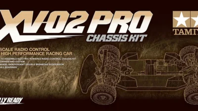 株式会社タミヤ　1/10RC XV-02 PRO シャーシキット製品ページを公開