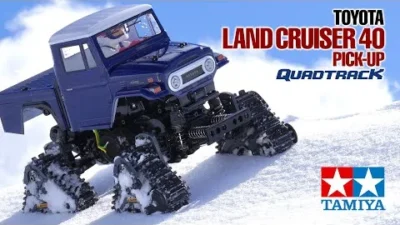 TAMIYA INC Youtube Channel  　TAMIYA R/C TOYOTA LAND CRUISER 40 PICK-UP QUADTRACK（GF-01FT）タミヤ トヨタ ランドクルーザー 40 ピックアップ クワッドトラック