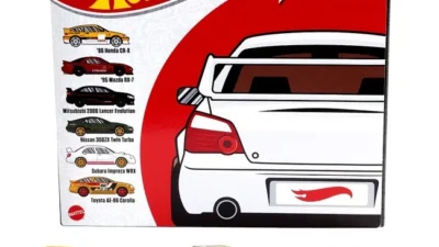 世界No.1のミニカーブランドHot Wheelsからチューニングカー仕立ての日本車6台を組み合わせたマルチパックが新登場！