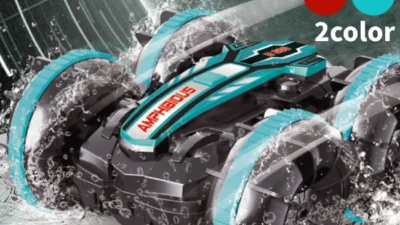 イエロー株式会社　水陸両用で使用可能「水陸両用 ラジコンカー 360°旋回≪全2色≫」が販売開始