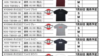 KYOSHO RC Information　KYOSHO アパレルシリーズ　ラインナップを拡大