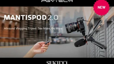 株式会社セキド　独創的な自撮り／Vlog撮影ができるスマホ・ミラーレス対応の撮影ツール「PGYTECH MANTISPOD 2.0」を11月22日に発売