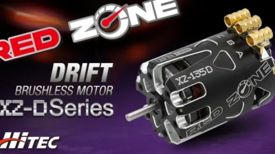 株式会社ハイテックマルチプレックスジャパン　　  強力なトルクと高回転を発揮するドリフト用ブラシレスモーター［ ドリフトブラシレスモーター RED ZONE XZ-D ］を発表