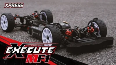 Xpress OfficialChannel　Xpress Execute MF1 1/10 Mid Mount FWD on track video