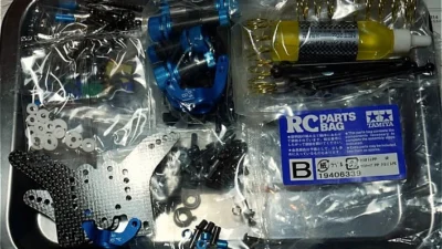 【らじつうレポート】タミヤ　TT-02BR　組み立てレポート（パーツバッグBパート）