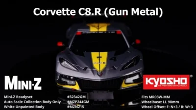 KYOSHO CORPORATION　KYOSHO MINI-Z RWD CHEVROLET® CORVETTE® C8.R Gunmetal