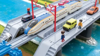 タカラトミー　福井県×プラレール　「Ｗ７系北陸新幹線かがやき　鉄道道路併用橋セット」 １１月２３日（木）発売