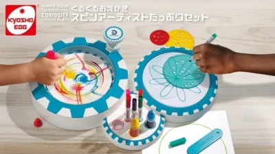 KYOSHO CORPORATION  【京商エッグ】くるくるおえかき スピンアーティストたっぷりセット (Discovery)