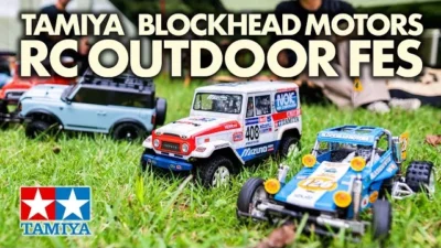 TAMIYA INC Youtube Channel  TAMIYA BLOCKHEAD MOTORS RC OUTDOOR FES 2023 タミヤ ブロックヘッドモータース RC アウトドアフェス