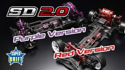 YOKOMO Youtube 　スーパードリフト SD2.0 パープル/レッドバージョン