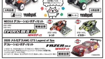KYOSHO RC Information　1/8バギー インファーノMP10レディセット再入荷 と レディセット用新ボディを発表