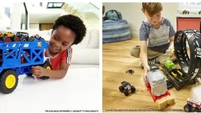 マテル・インターナショナル株式会社　『ホットウィール モンスタートラック　ムーバー・ライノ』『ホットウィール モンスタートラック　ビッグループチャレンジ　プレイセット』が３月上旬より発売