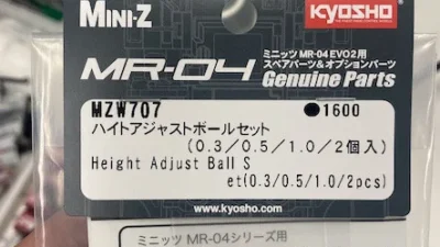 KYOSHO RC BLOG　MR-04のオプションパーツを紹介しています。週刊ミニッツ5月30日号