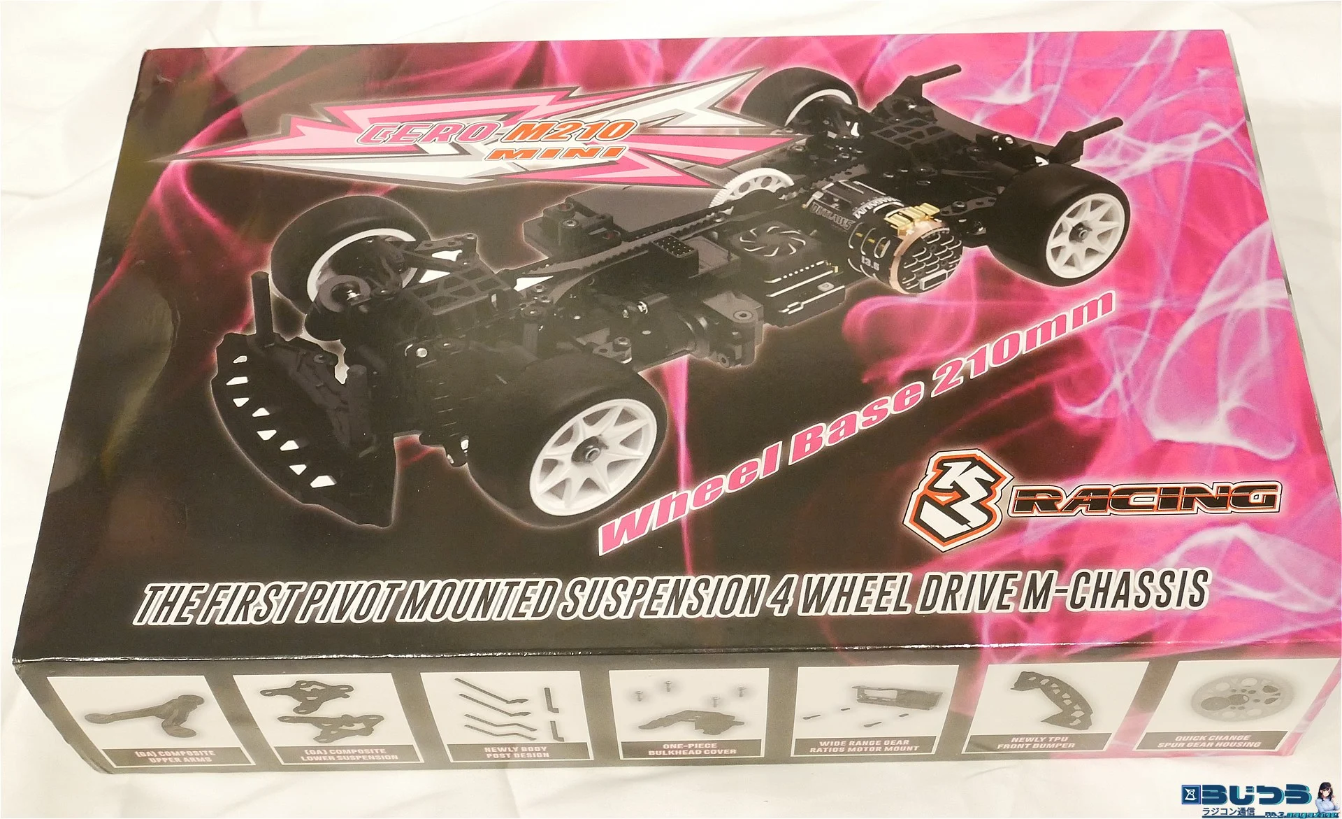 【らじつうレポート】3Racing CERO-SPORT M-chassis（4WD）開封レポート【PR】