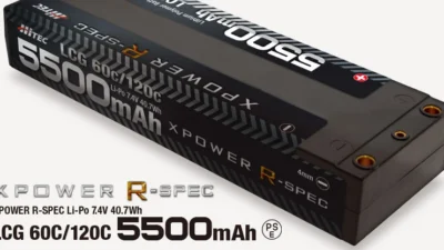 株式会社ハイテックマルチプレックスジャパン　「XPOWER R-SPEC」LCGタイプ 60C / 120C 5500mAhを発表