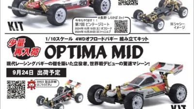KYOSHO RC Information　ビンテージバギー　ターボオプティマ ＆ オプティマミッドの再入荷を発表