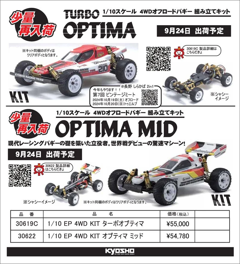 KYOSHO RC Information ビンテージバギー ターボオプティマ