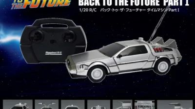 株式会社ハピネット　年間累計販売数7万台以上のリアルホイールシリーズから『R/C バック・トゥ・ザ・フューチャー タイムマシン Part1』2024年12月7日（土）発売予定
