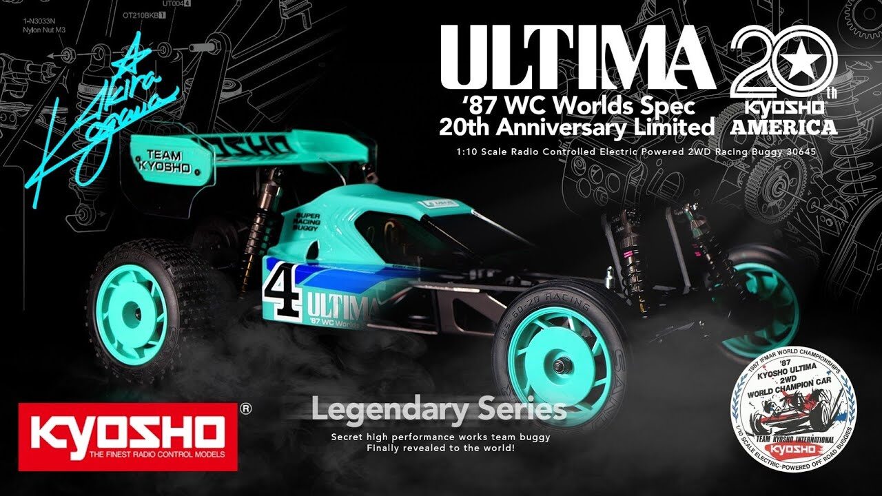 KYOSHO CORPORATION 　■1:10 EP 2WD Racing Buggy KYOSHO AMERICA 20th Anniversary Limited Model ULTIMA ’87 WC Ｗorlds Spec PV