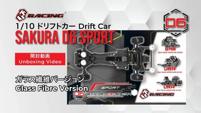 threeracing（３Racing）　■最新RCドリフトキット！SAKURA D6 SPORT ガラス繊維バージョンを開封！🚗 その中身とは？ – Unboxing the All-New Sakura D6 Sport Glass Fibre Edition! See What’s Inside This Ultimate RC Kit!