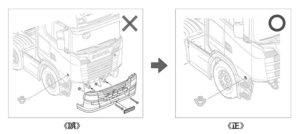株式会社タミヤ　「1/14RC スカニア 770S 8×4/4(ITEM 56371) 説明図の訂正につきまして」を公開