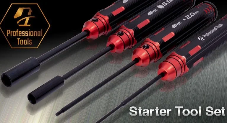 株式会社ハイテックマルチプレックスジャパン　ラジコンの組み立てやメンテナンスに厳選した必要最低限のツールセット「Starter Tool Set」を発表