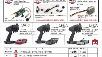 KYOSHO RC Information　RWD(MR-04)レディセット対応ジャイロユニット ＆ スペアパーツを発表