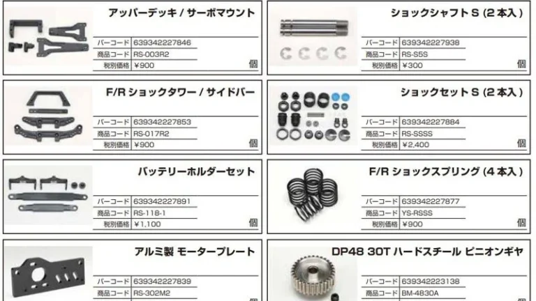 株式会社ヨコモ　「Yokomo Product Information -　RD/SD2.0/12月/1月新製品情報」