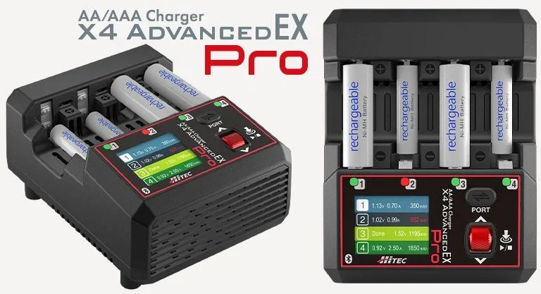 株式会社ハイテックマルチプレックスジャパン PD対応・Max Boost機能搭載充放電器「AA/AAA Charger X4 Advanced EX Pro」を発表