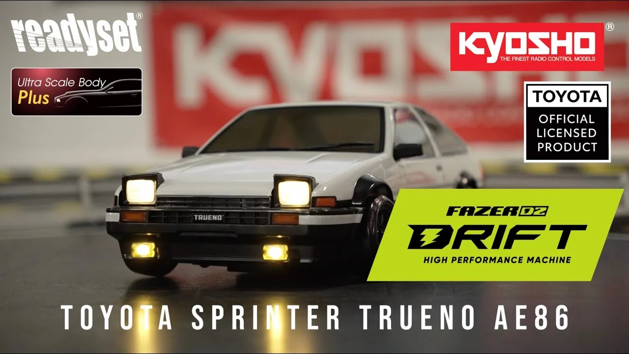 KYOSHO CORPORATION 　■KYOSHO FAZER D2 FZD2 Series readyset Toyota SPRINTER TRUENO AE86 White (Ver.2)