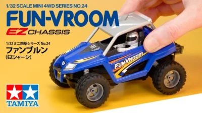 TAMIYA INC Youtube Channel 　■TAMIYA MINI 4WD FUN-VROOM（EZ CHASSIS）タミヤ トレイルミニ四駆 ファンブルン（EZ シャーシ）