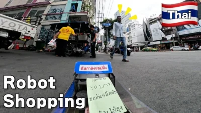 ラジコン料理☆らじくっく☆Radio Control Cooking Channel　■【inタイ🇹🇭】ラジコンだけでお使いできるか検証!?「カイジャオ🍳」 Go buy “Omelet” with a radio-controlled car