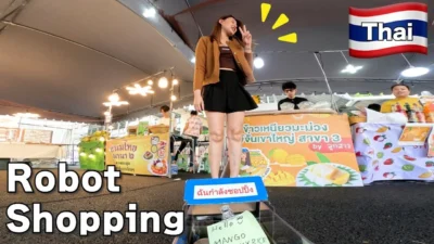 ラジコン料理☆らじくっく☆Radio Control Cooking Channel　■【おつかい海外編】「マンゴースティッキーライス🥭」Buying “coconut milk dessert” with RC car!!!🚗 In Thai🇹🇭 #ข้าวเหนียวมะม่วง