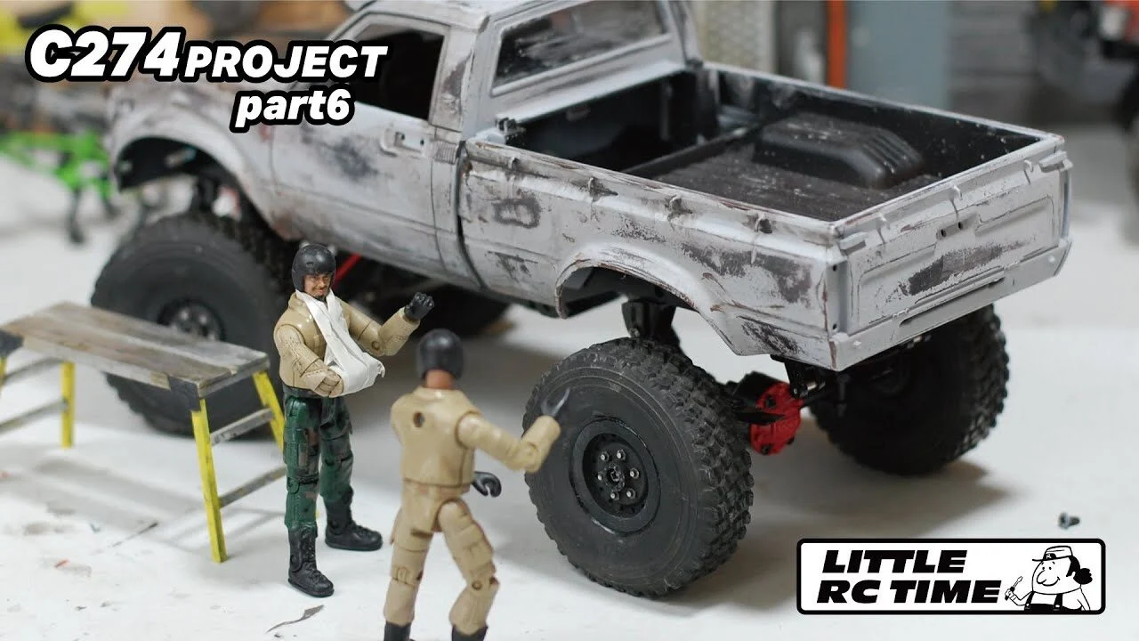 RAYWOOD_official Channel　■C274 PROJECT～その6～色々整えてからケープ剥がしで本塗装！途中で1/1スケールのマシンも登場！【LTTILE RC TIME】WPL C24のボディをC74シャーシに乗せかるカスタム