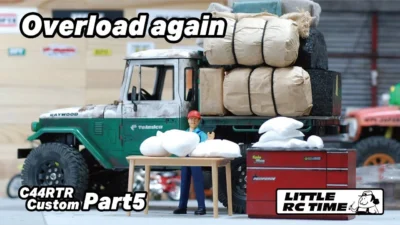 RAYWOOD_official Channel　■失敗に終わった過積載に再挑戦！使い古された過積載トラックを目指して～C44RTRいじり～その5～【LTTILE RC TIME】WPL JAPAN C44RTRカスタム