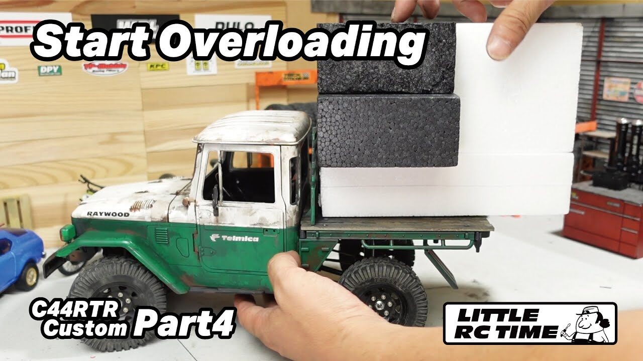 RAYWOOD_official Channel　■いよいよ過積載スタート！使い古された過積載トラックを目指して～C44RTRいじり～その4～【LTTILE RC TIME】WPL JAPAN C44RTRカスタム
