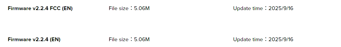 FLYSKY　FS-G11P用最新ファームウェア　v2.2.4 を公開