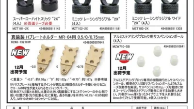 KYOSHO RC Information　ミニッツ用 新コンパウンドタイヤ ＆ オプションパーツを発表