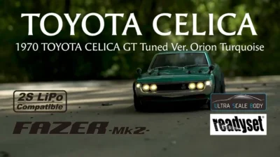 KYOSHO CORPORATION 　■KYOSHO FAZER Mk2 FZ02 Series Readyset 1970 TOYOTA CELICA GT Tuned Ver. Orion Turquoise