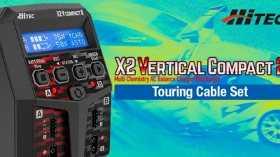 株式会社ハイテックマルチプレックスジャパン　「X2 Vertical Compact 2」にツーリングカー用ケーブルをセットにした『ツーリング用ケーブルセット』を発表