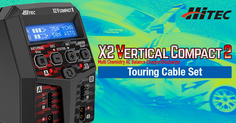 株式会社ハイテックマルチプレックスジャパン　「X2 Vertical Compact 2」にツーリングカー用ケーブルをセットにした『ツーリング用ケーブルセット』を発表