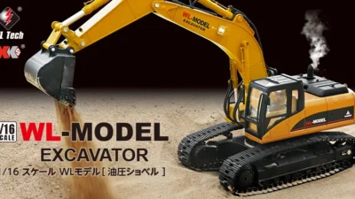 株式会社ハイテックマルチプレックスジャパン　リアリティを超える体験！精密制御と力強さを兼ね備えた油圧ショベル「1/16 WL-MODEL EXCAVATOR［ 油圧ショベル ］」を発表