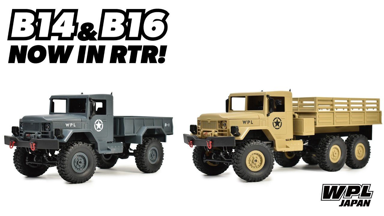 RAYWOOD_official Channel　■B14とB16の紹介～元祖WPLがRTRモデルで復刻！～【WPL JAPAN】六輪駆動の魅力と四輪駆動の渋さ