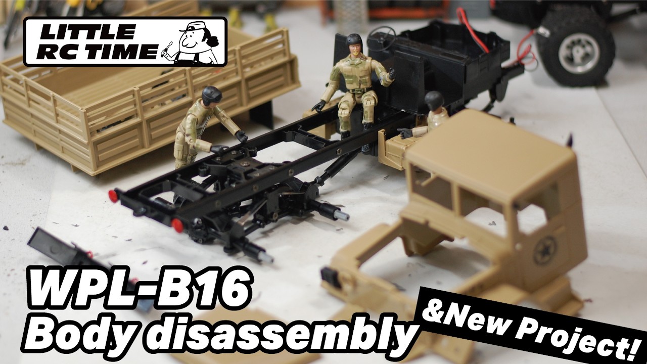 RAYWOOD_official Channel ■ボディの外し方(B14 & B16)と、新プロジェクトスタート(前半)と、ラジキャン動画のダダ流し(後半)【LTTILE RC TIME】B14のカスタム~その1~