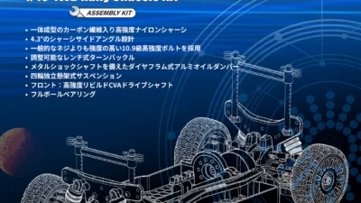 流星株式会社　Killerbody 1/10 4WD Rally Chassis kit　「MARS」の日本国内販売を発表。