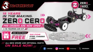 3Racing 新型ハイエンドツーリングカー「ZERO CERO」のグローバル販売開始を発表。