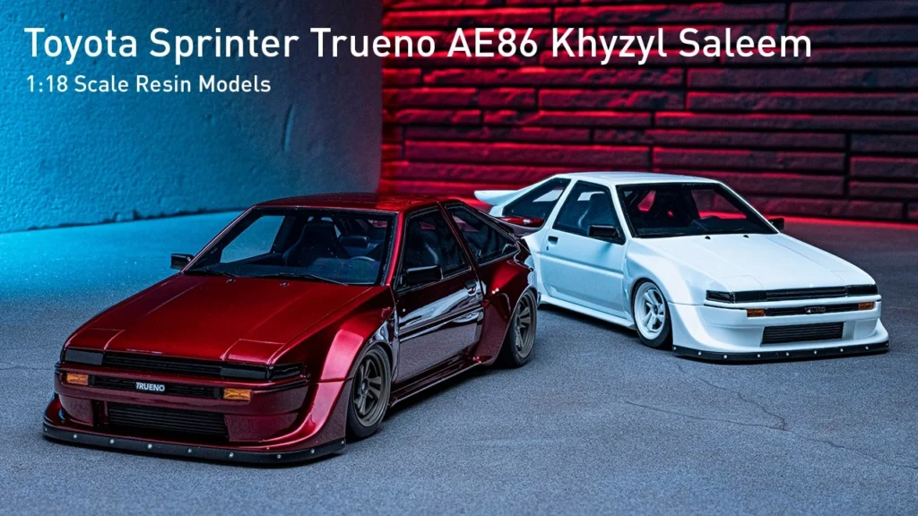 KYOSHO CORPORATION　■1:18 scale Resin ModelsToyota Sprinter Trueno (AE86) Khyzyl Saleem