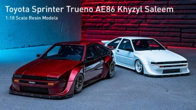 KYOSHO CORPORATION　■1:18 scale Resin ModelsToyota Sprinter Trueno (AE86) Khyzyl Saleem